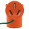 Ac Works Plug Adapter, 5-20R, 10-50P, 5-20P, 10-50P, 0 ft., Orange AD1050520 - alternate 2